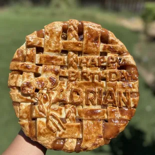 Custom Birthday Pie