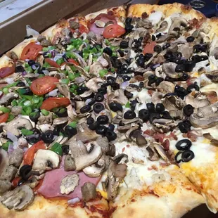 Half combo, half garlic chicken