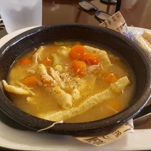 Chicken noodle soup. Very average.