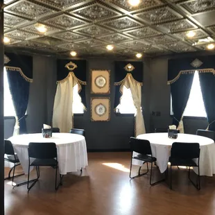 Half of the dining room