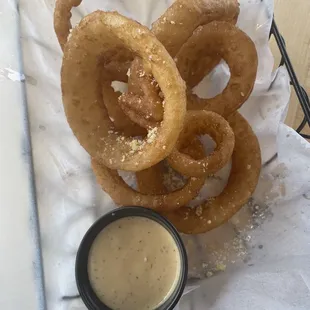 Onion rings , football specials
