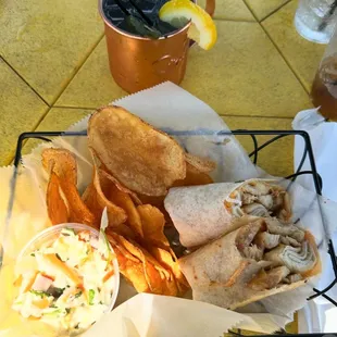 Boom Boom Chicken Wrap
