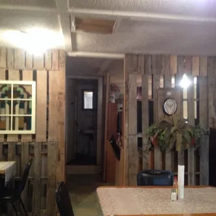 Old time Pallet wall