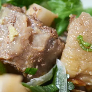 Oxtail pho (broth not pictured)