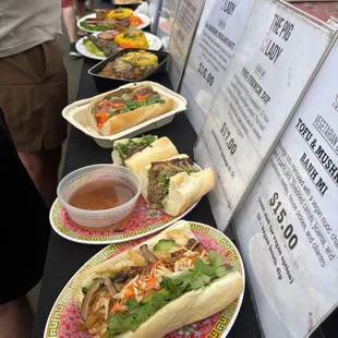 Display of menu items