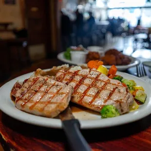 pork chops $14.25