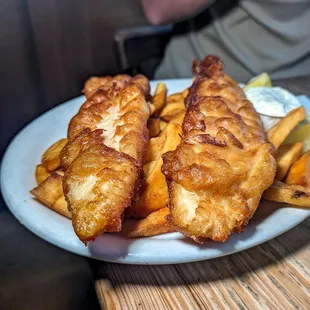 fish &amp; chips $15.25