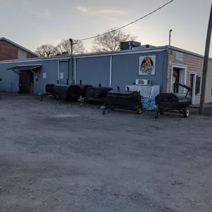 outside
