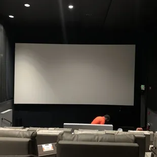 Inside the theater