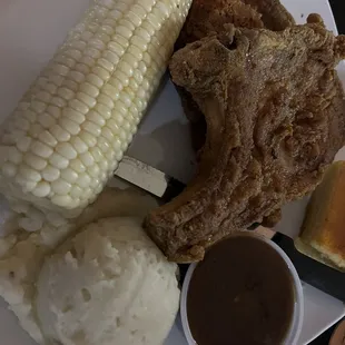 Fried Pork Chop Dinner