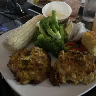 Double Crab Cake Platter