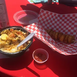 Yassa bowl and plantains. So so good!!