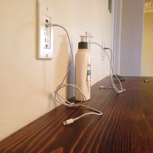 Built-in Phone Chargers -- so smart