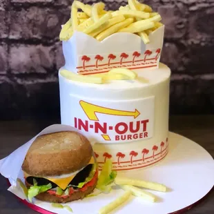 In-n-out burger cake
