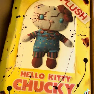 Universal Studios Plush Hello Kitty Chucky,  Halloween,  horror movie cake