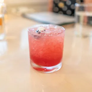 A cocktail at the Pine Room.