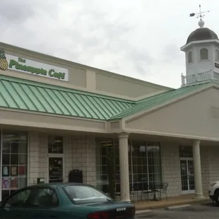 the front of the building