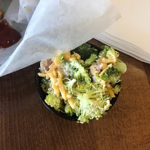 a bowl of broccoli