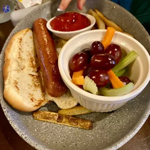 Kid's Hot Dog Plate