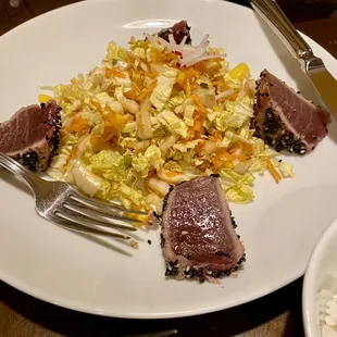 Seared Tuna Entree - tiny portion