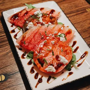 Watermelon Heirloom Tomato Salad