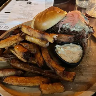 Brisket Sandwich, French Fries