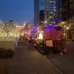 PINK ELEPHANT at Union station- during Christmas.