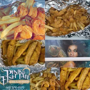 Fish fry Fridays happy hour 4p-7p 2pc fish Boat &amp; Fries 6pc Shrimp Boat &amp; fries  Happy Hour $4.50