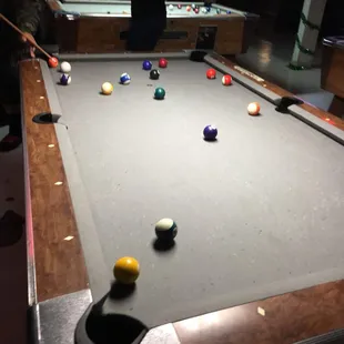 Good pool tables just worn out sticks