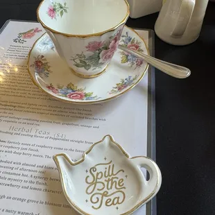 They have a large selection of tea.