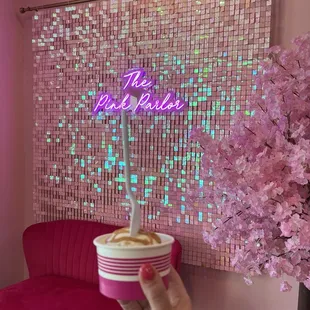 Single serve cup of ice cream