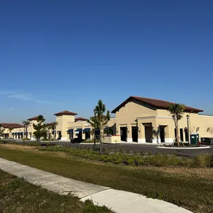 the outside of the building