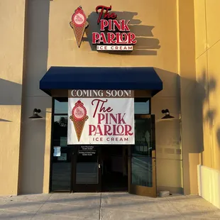 the front of the building