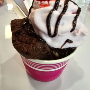 Fudge Brownie Sundae