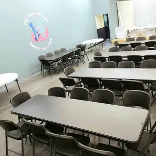 Multi purpose event space great for any occasion/meeting/class. Bring your own food, decor or event planner. Book online or call for details