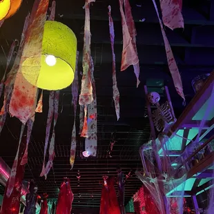 Frankensteins a mad scientist lab decorations.