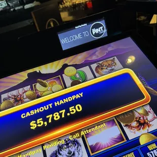 a slot machine at a casino