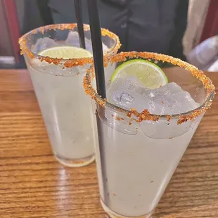 Two spicy Margaritas