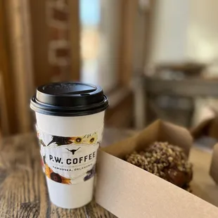 Coffee and pecan roll!