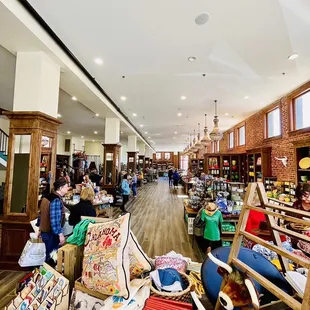 the interior of the store