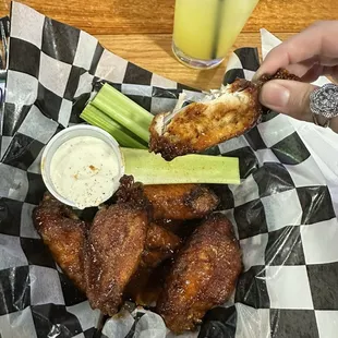 Chipotle hot honey wings