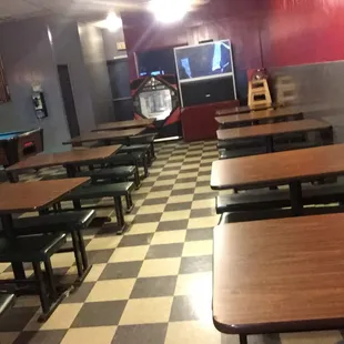 Seating area.