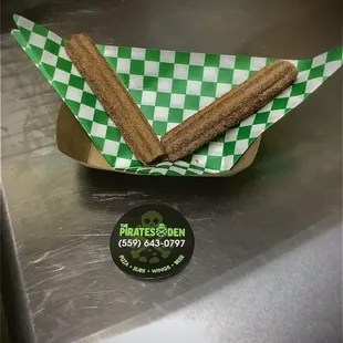 Sandy sticks for dessert