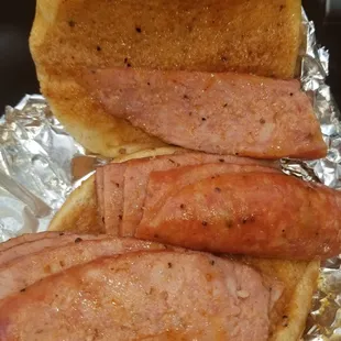 Sausage sandwich