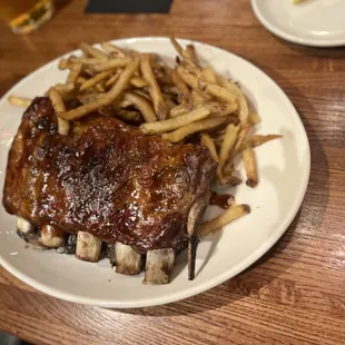 Carolina Style Ribs and Hand - Cut Fries