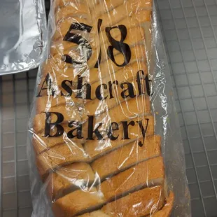 They get their bread from a local Houston, TX bakery