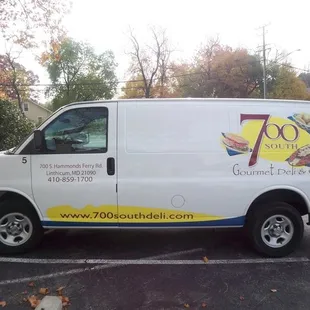Don't forget to honk if you see one of our vans driving around - We specialize in corporate catering. give us  a call.