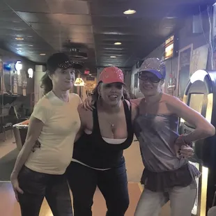 three women posing for a picture
