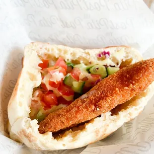 Shnitzel Pita Sandwich