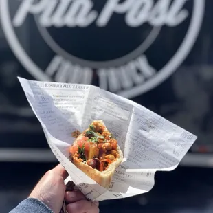 Spicy Moroccan fish pita special